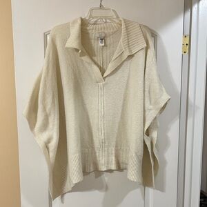 a new day Cream Women's Poncho Sweater
